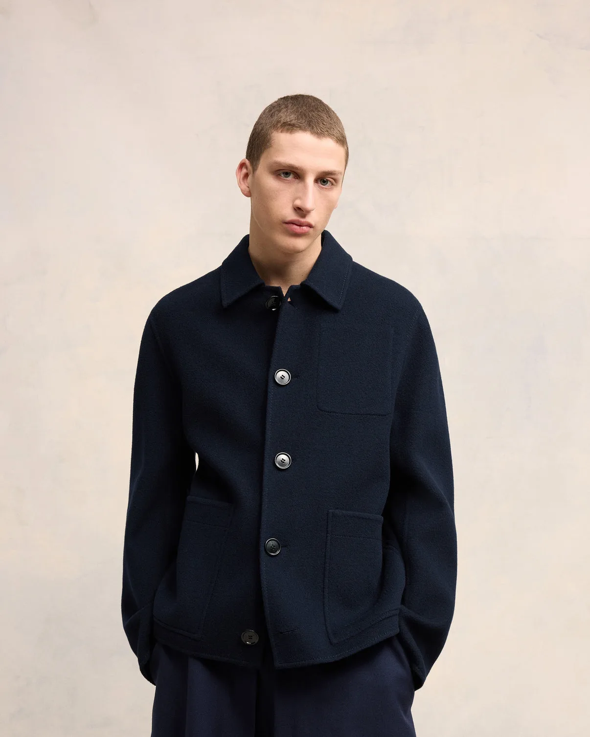 Boxy Buttoned Jacket