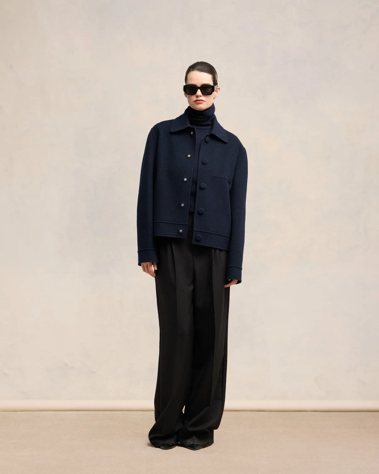 Boxy Buttoned Jacket