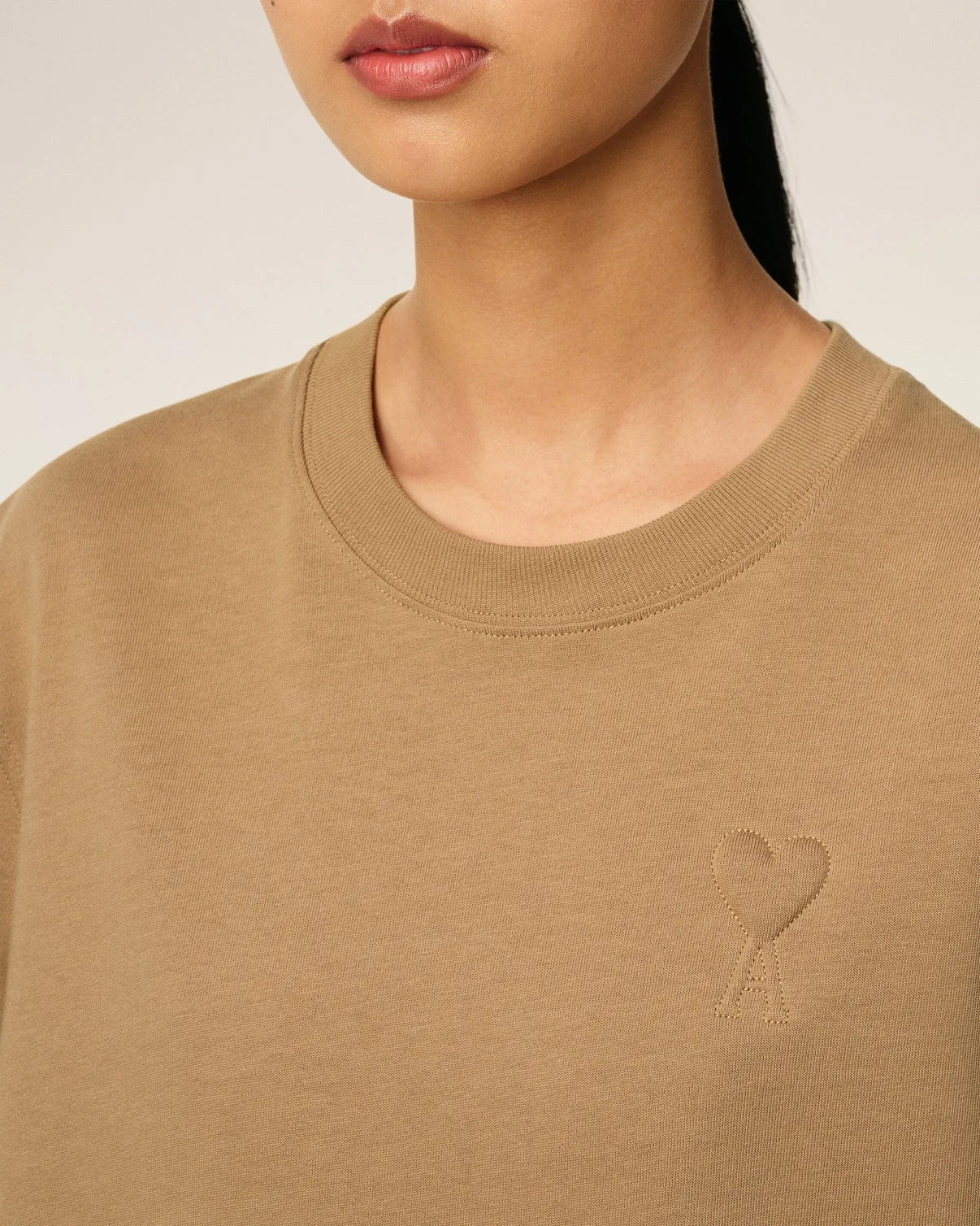 Brown Cotton Cosy Fit T-shirt