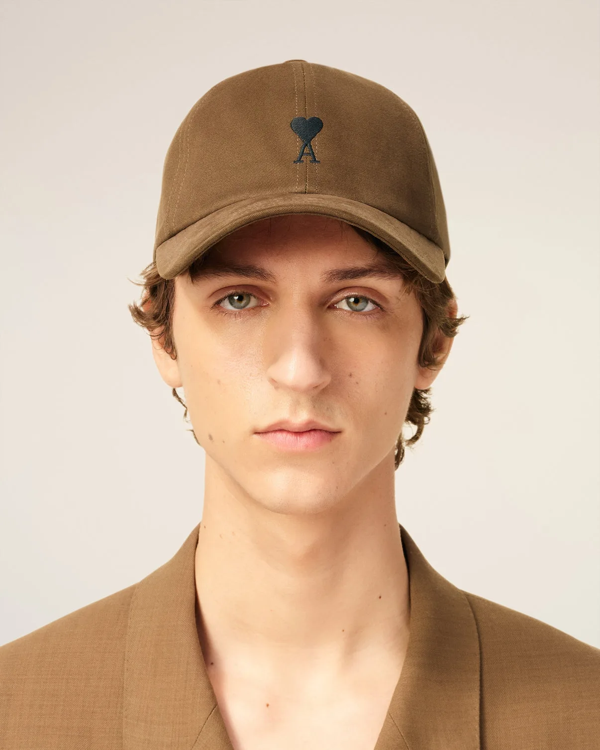 Brown Cotton Embroidery Cap