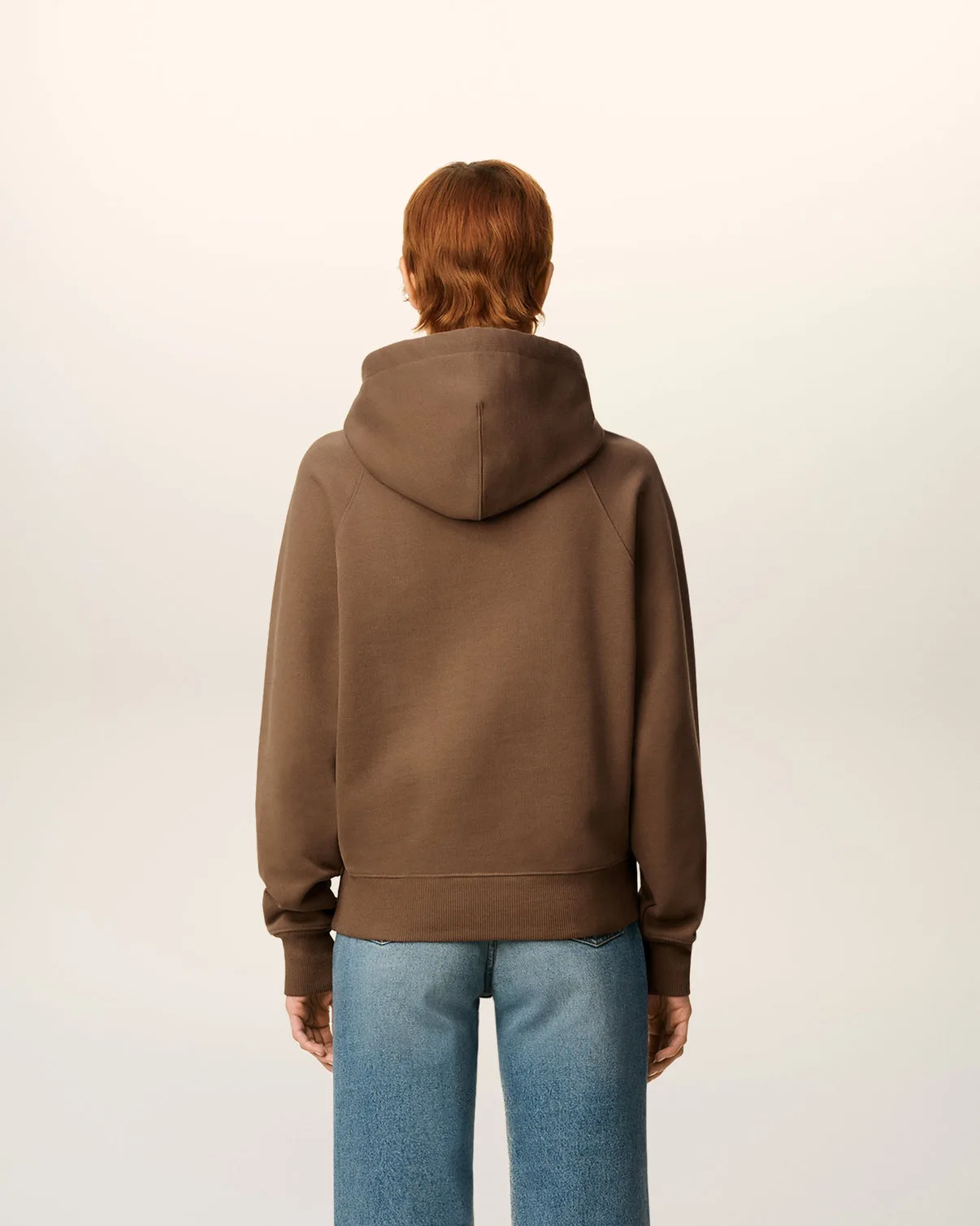 Brown Cotton Hoodie