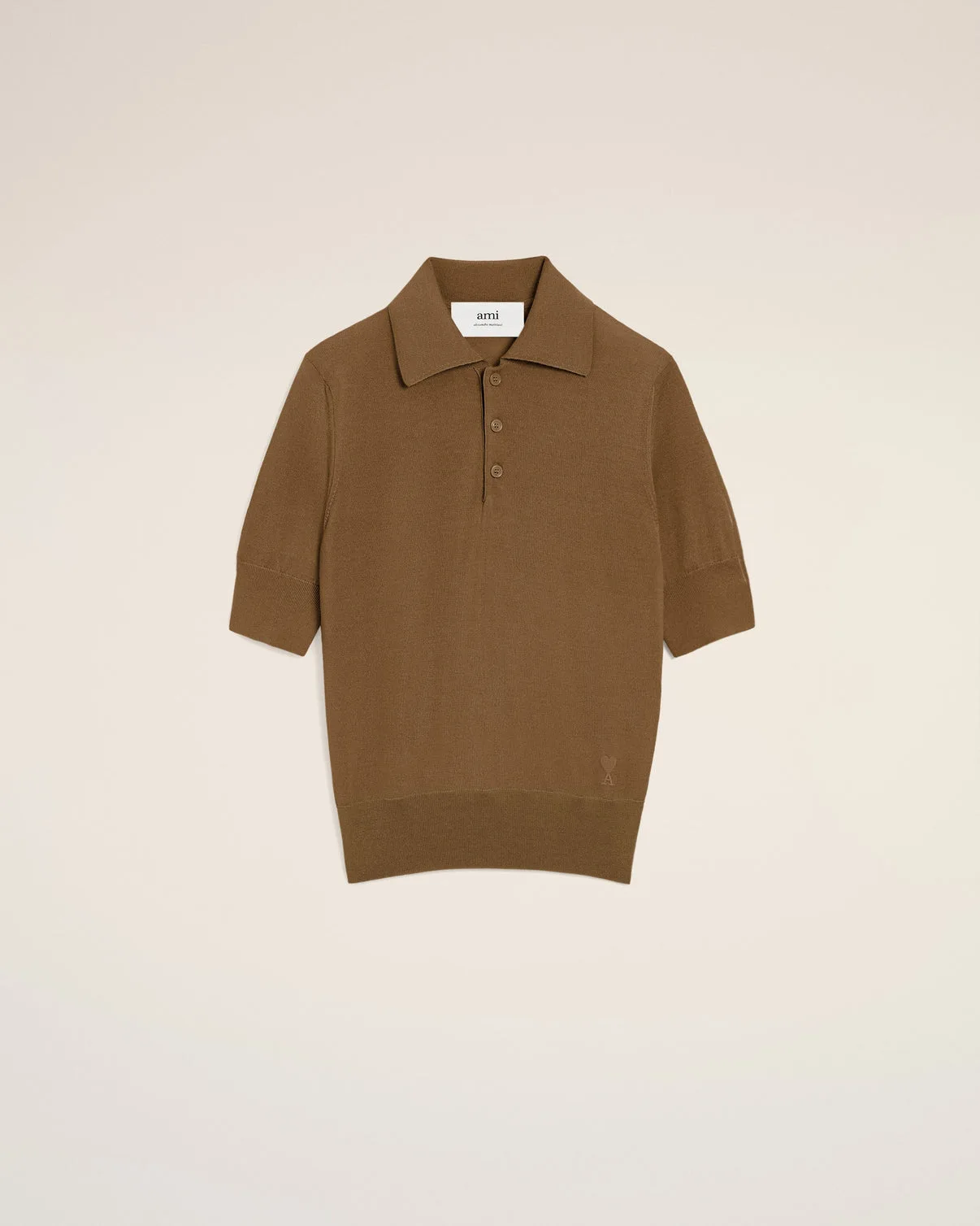 Brown Cotton Polo