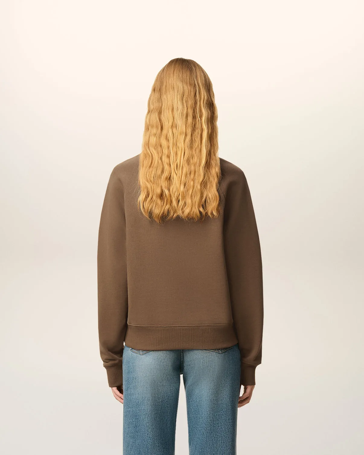 Brown Cotton Sweatshirt