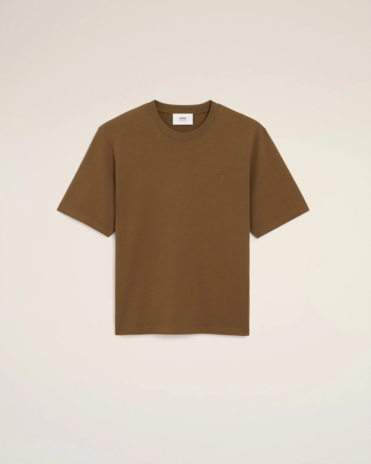 Brown Cotton T-shirt