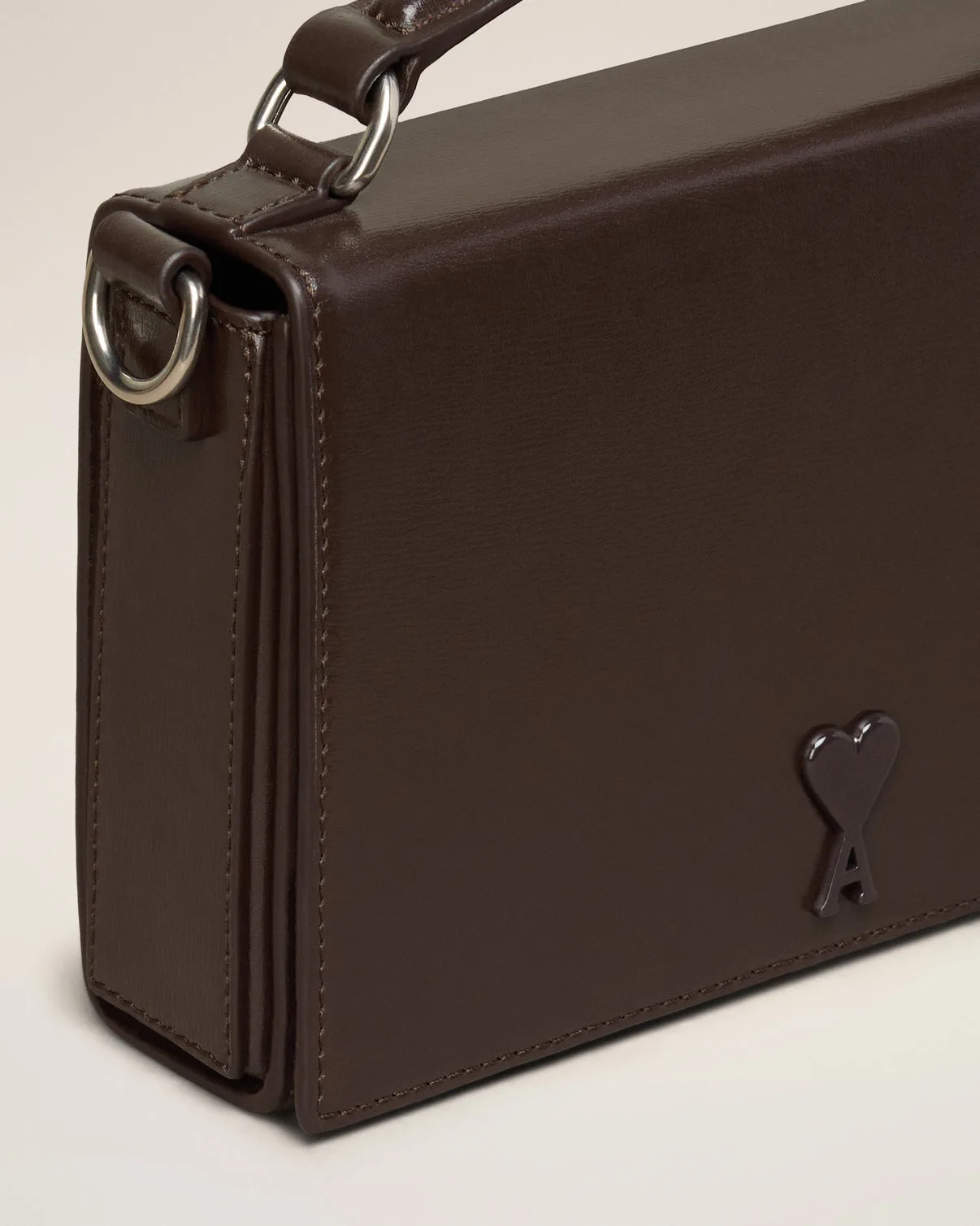 Brown Leather Lunch Box Bag
