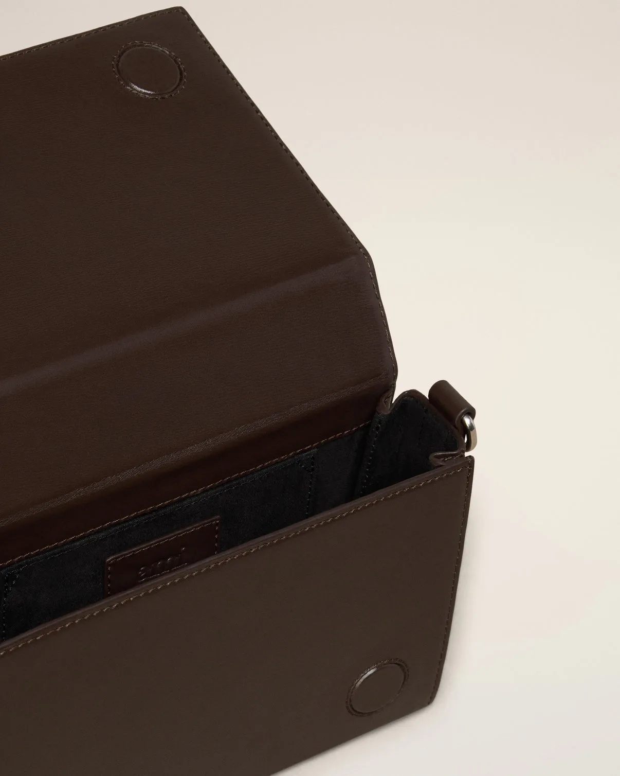 Brown Leather Lunch Box Bag
