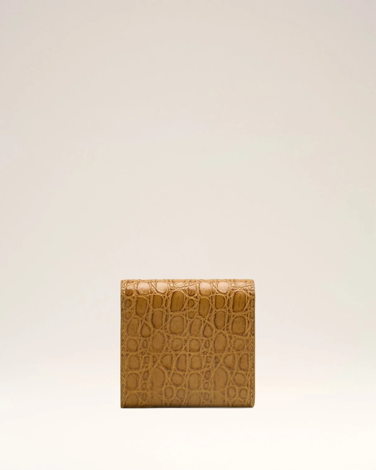 Brown Leather Paris Paris compact wallet