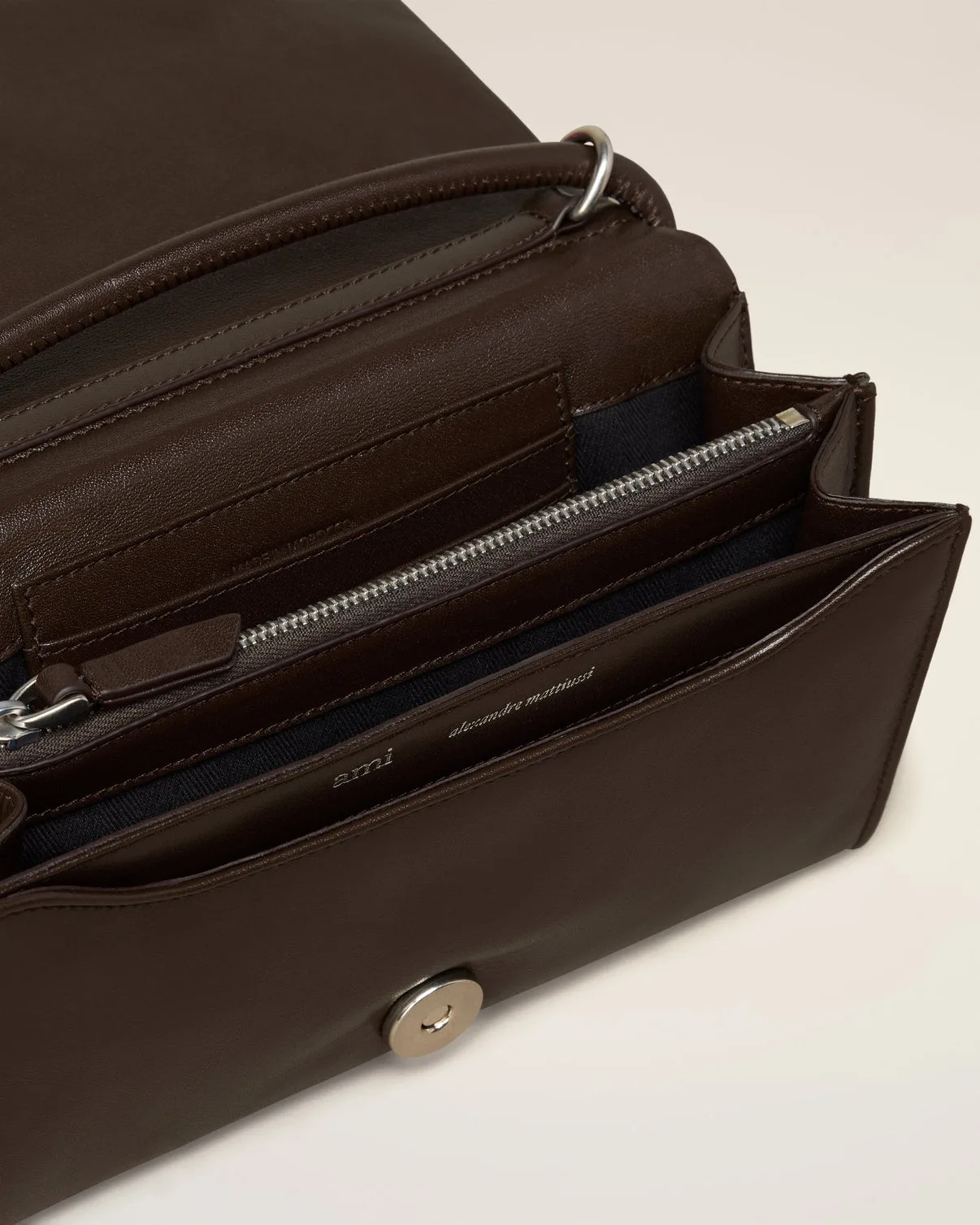 Brown Leather Voulez-Vous Wallet Strap