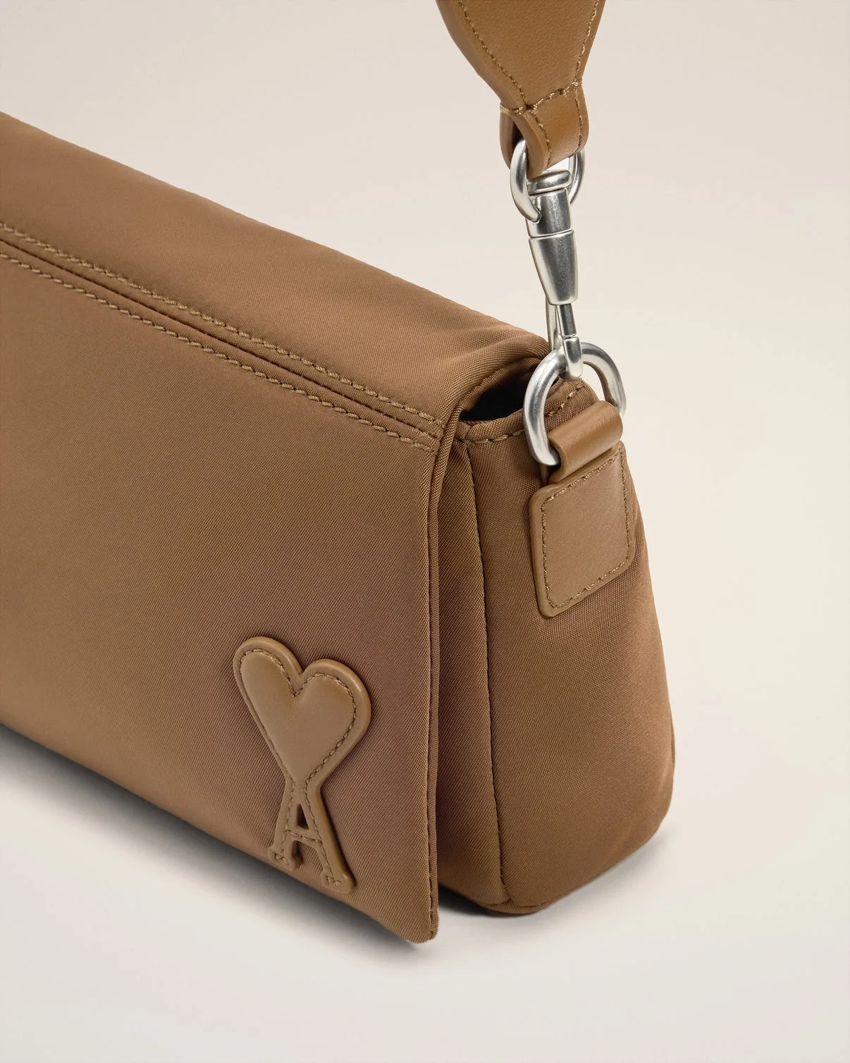 Brown Nylon Canvas Marcel Lunch Box Bag