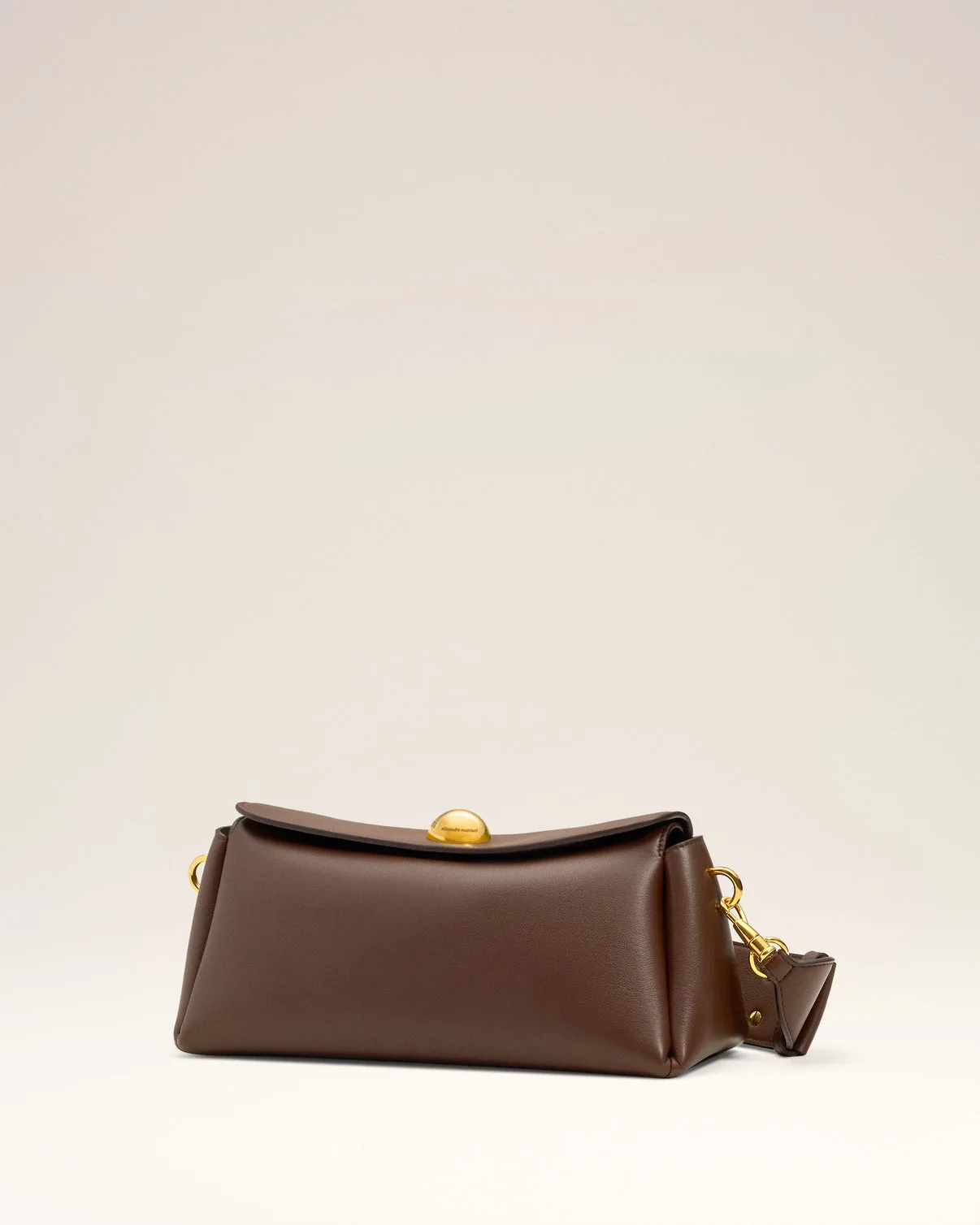 Brown Smooth Leather Carrousel Bag