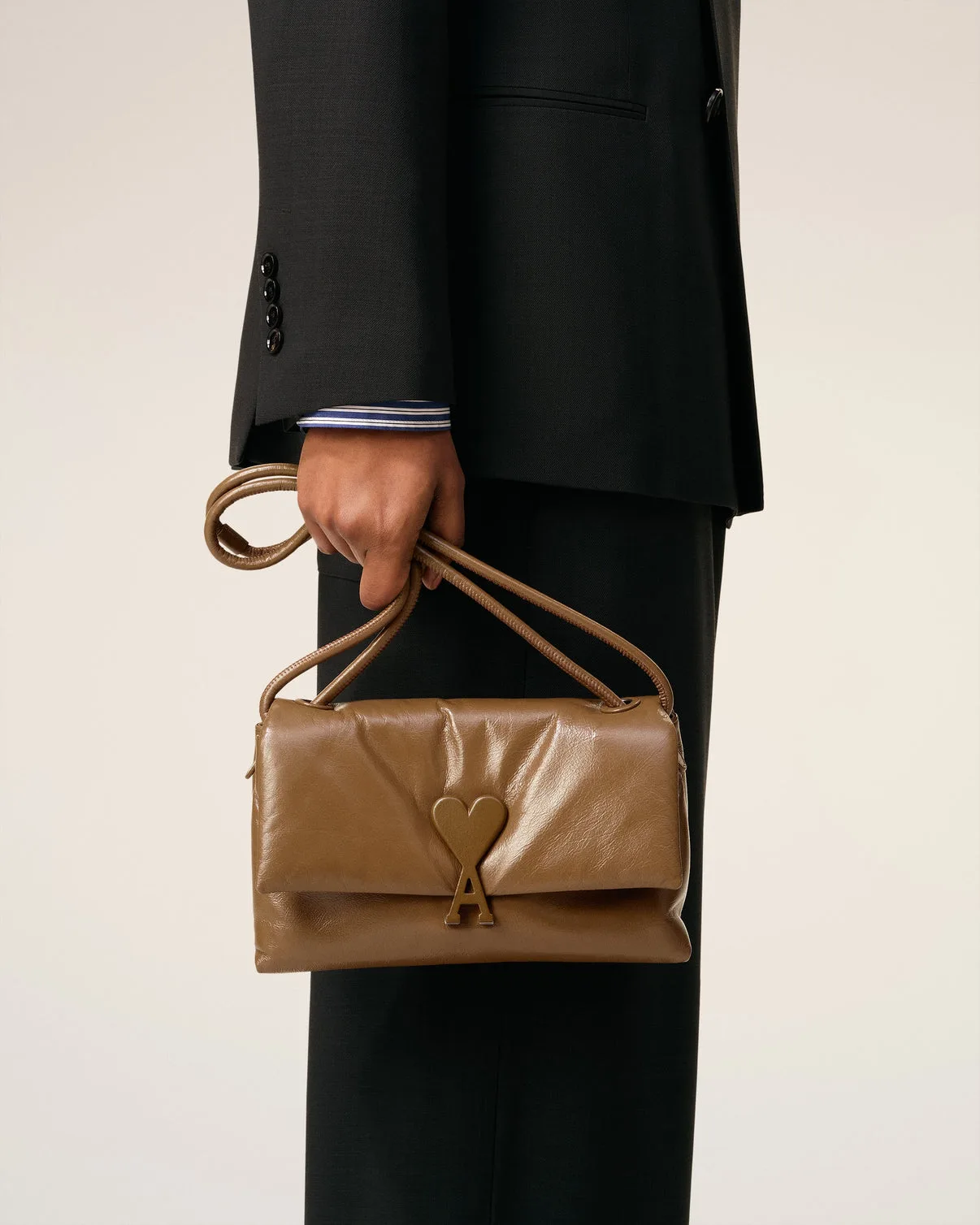 Brown Smooth Leather Voulez Vous Bag