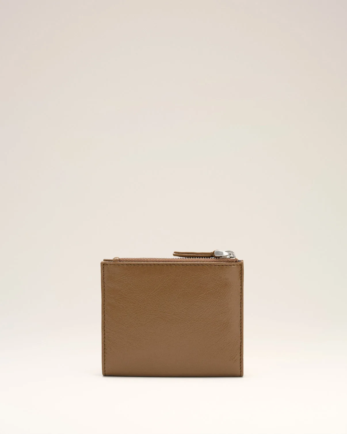 Brown Smooth Leather Voulez Vous Folded Wallet