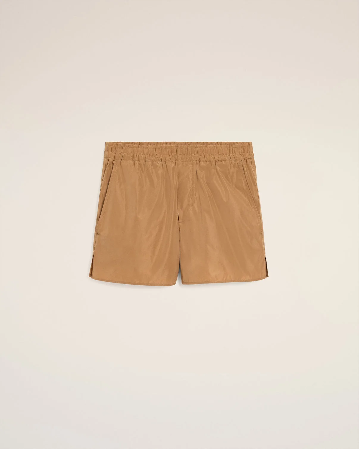 Brown Taffetas Short