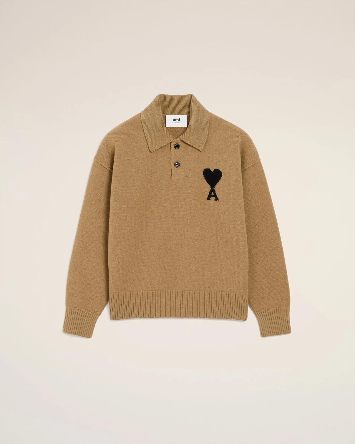 Brown Wool Polo