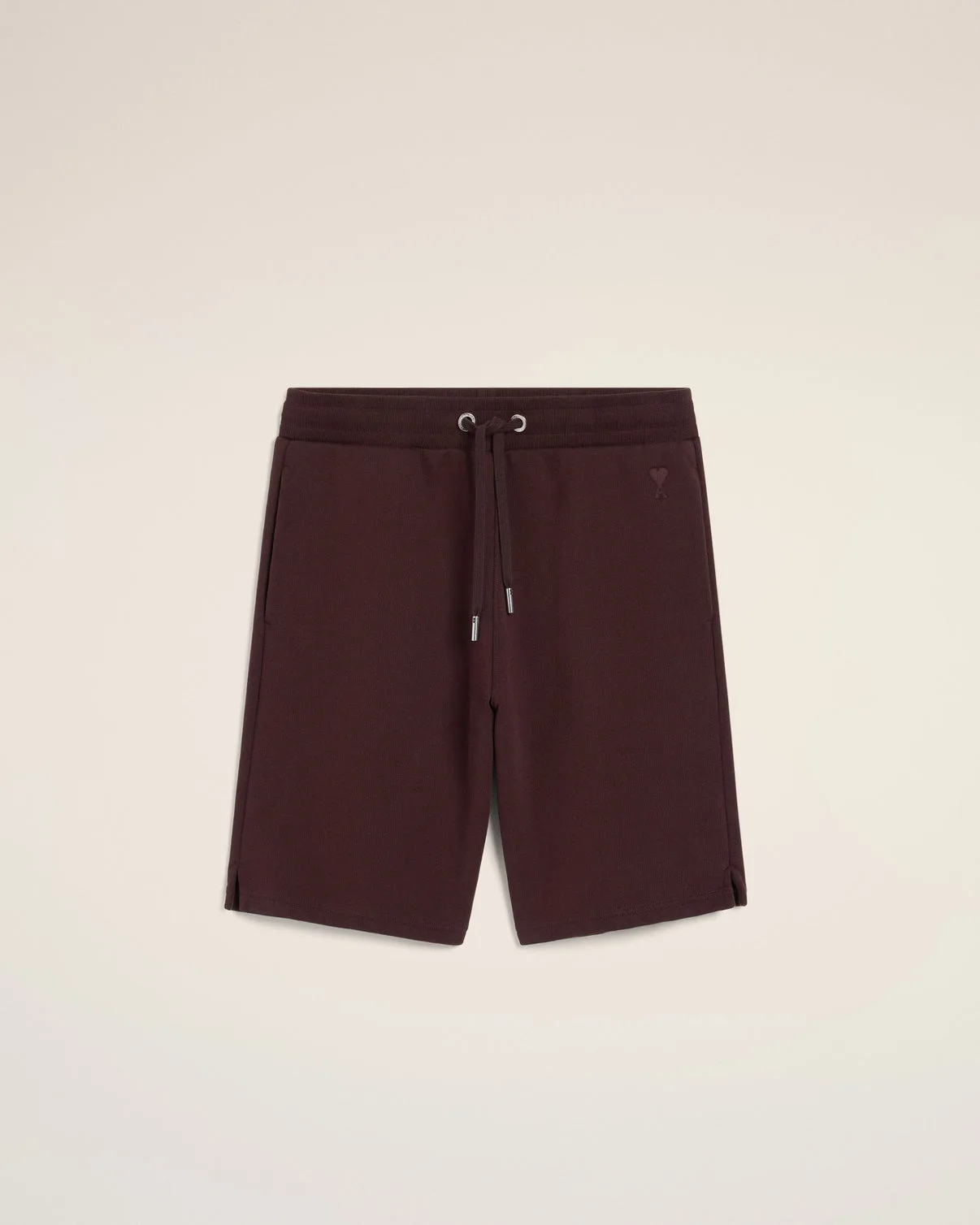 Burgundy Cotton Short