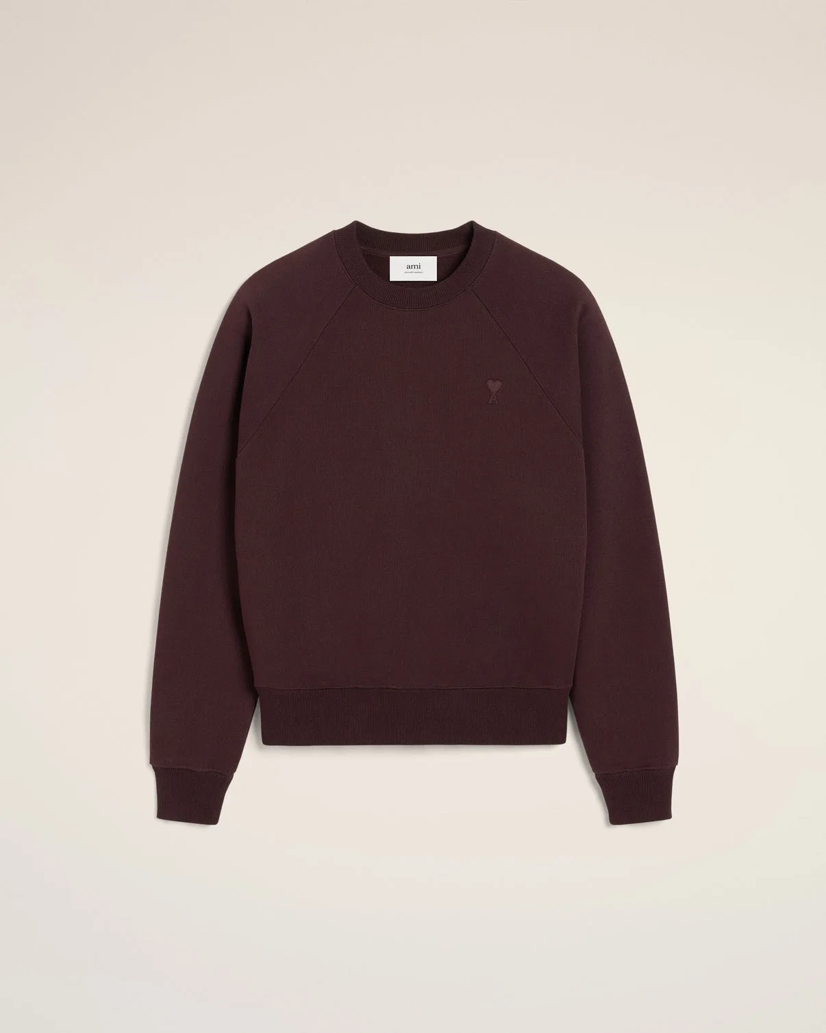 Burgundy Cotton Tonal Sweatshirt