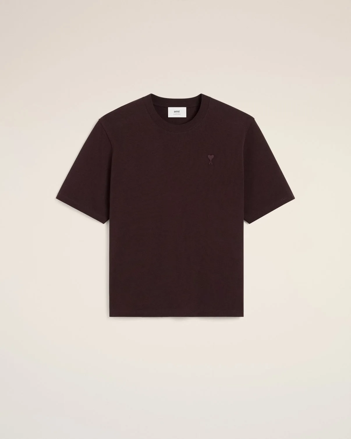 Burgundy Cotton Tonal T-Shirt