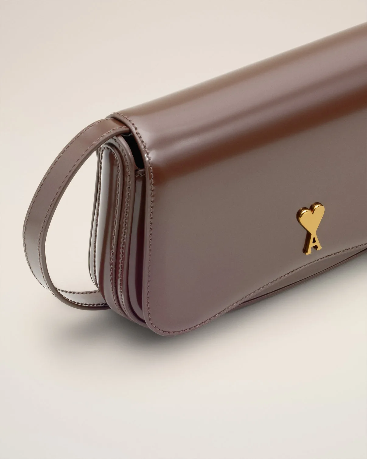 Burgundy Glazed Leather Small Crossbody Paris Paris Bag