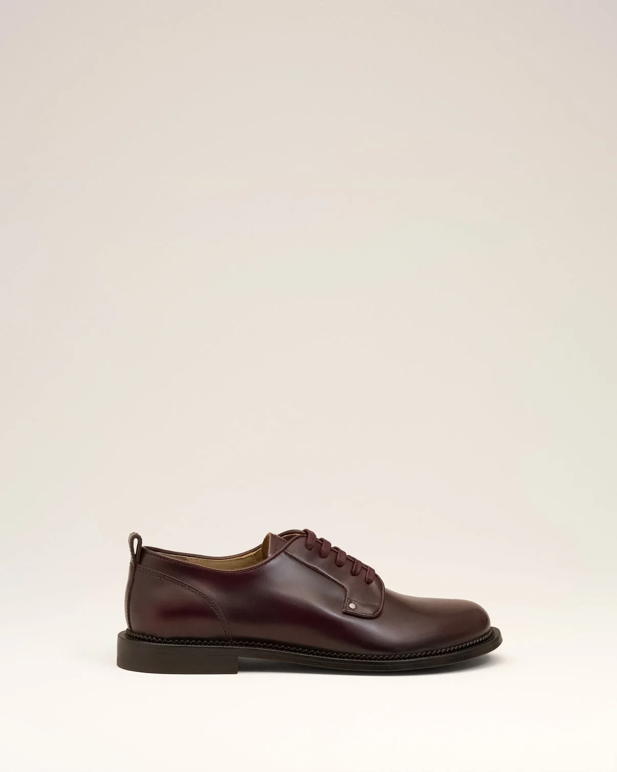 Burgundy Leather Anatomical Toe Derbies