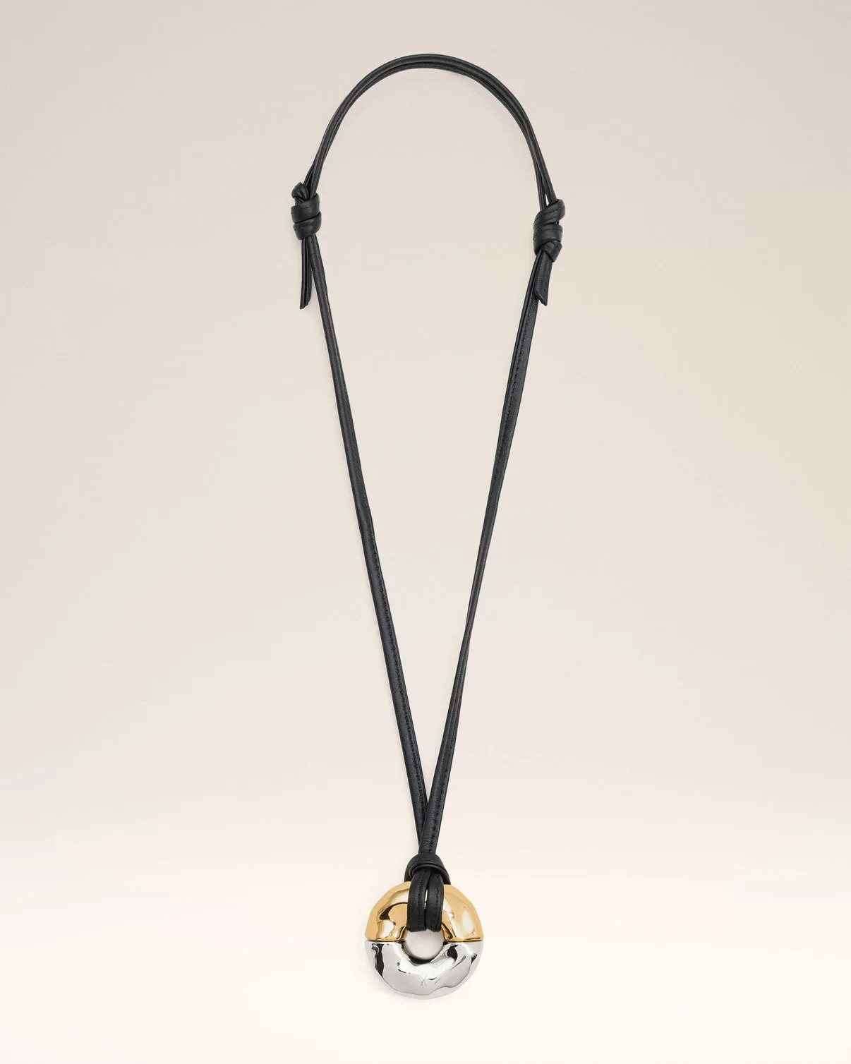 Gold Brass Dune Necklace
