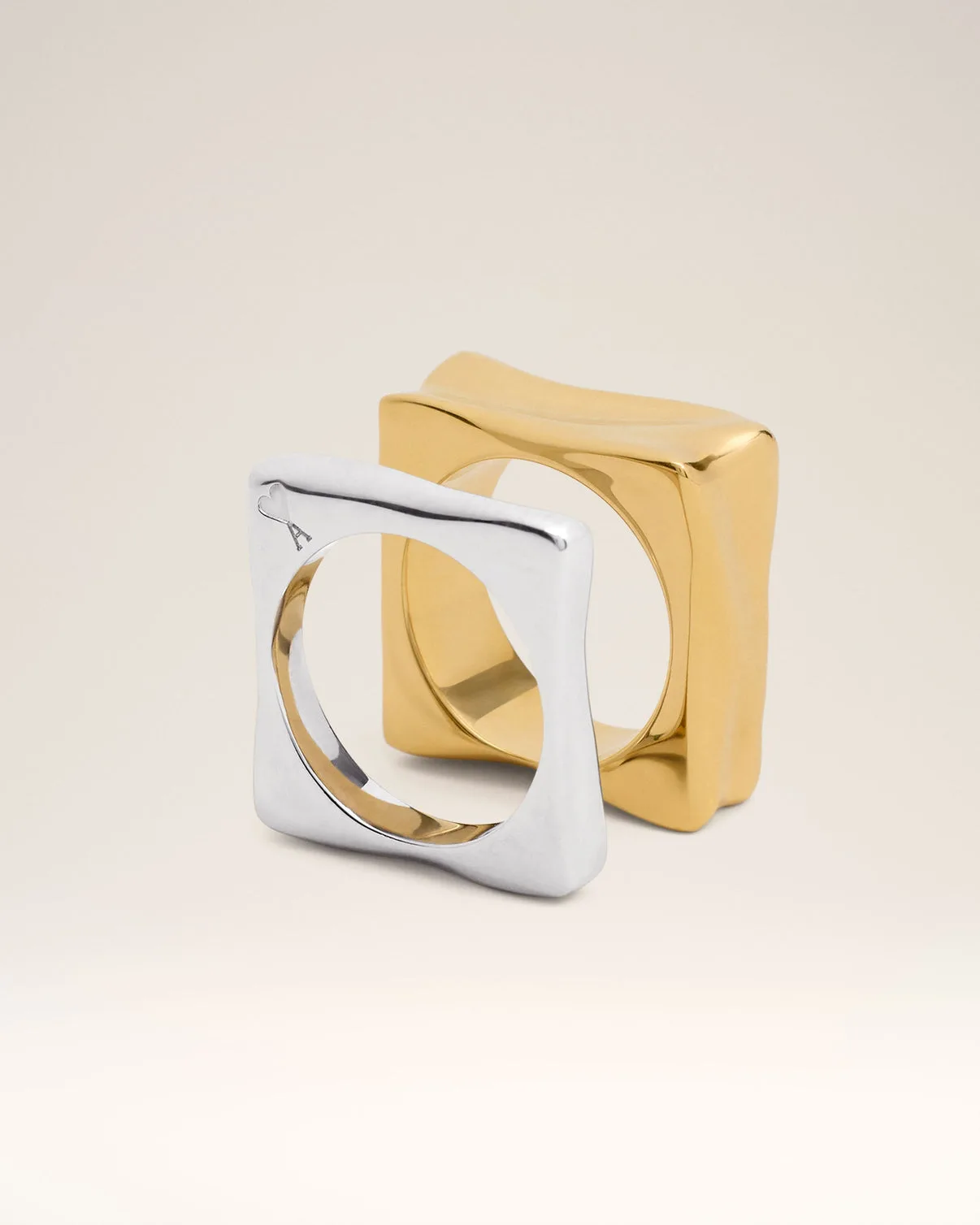 Gold Brass Dune Ring