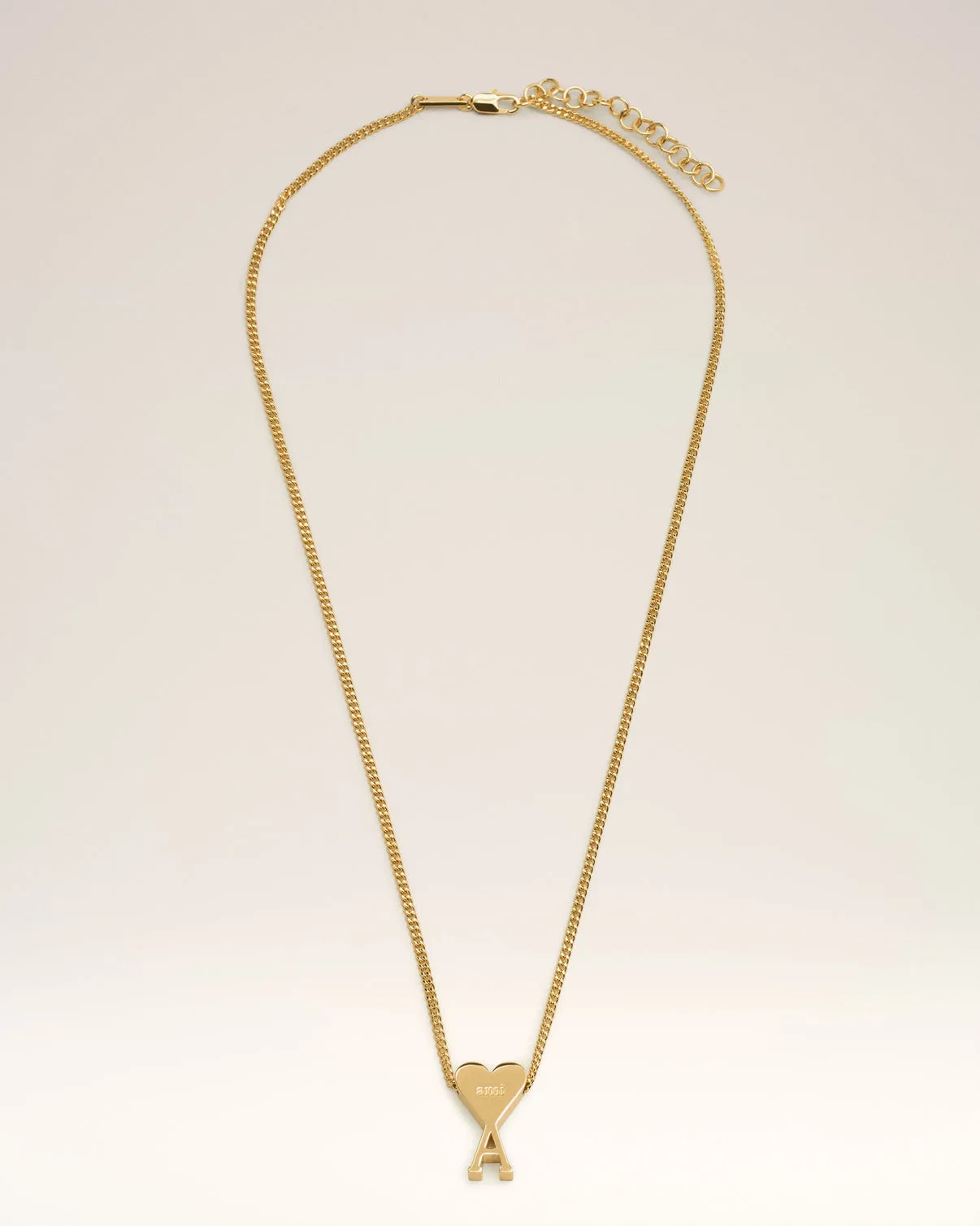 Gold Brass Pendant Necklace