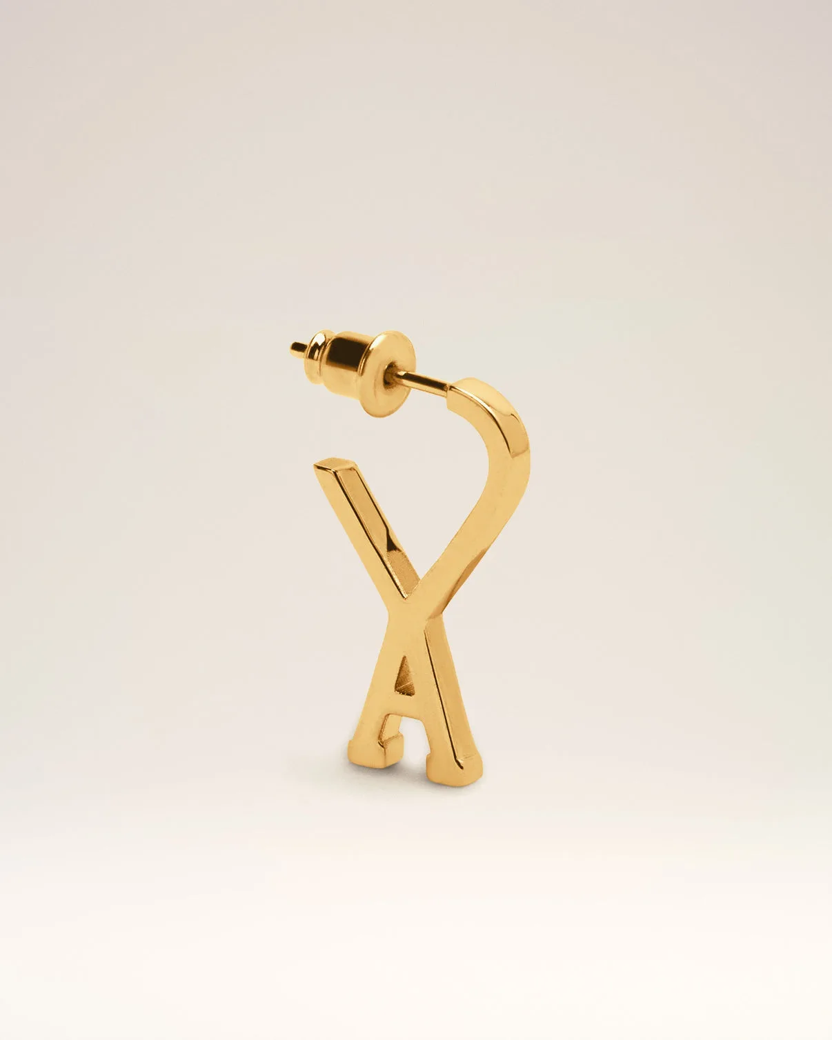 Gold Brass Small Hoop