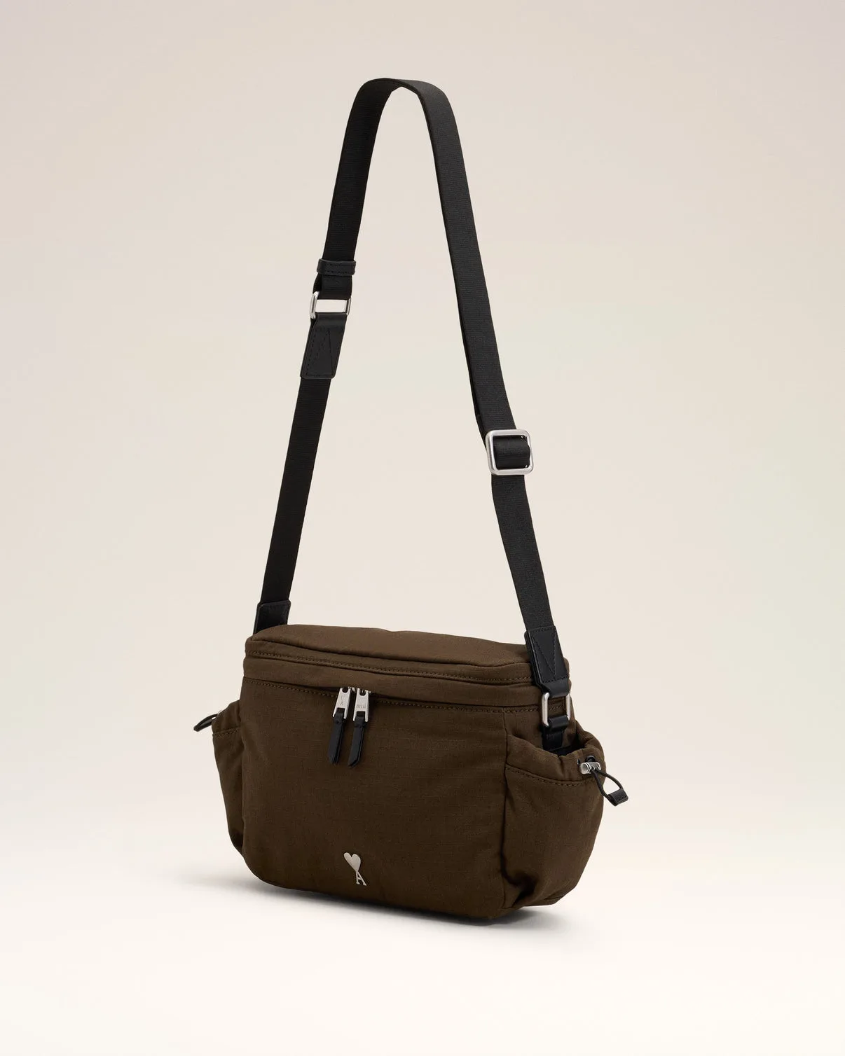Green Canvas Messenger Bag