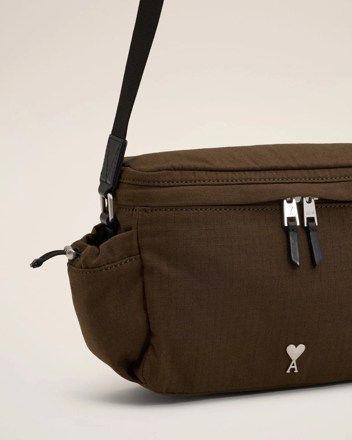 Green Canvas Messenger Bag
