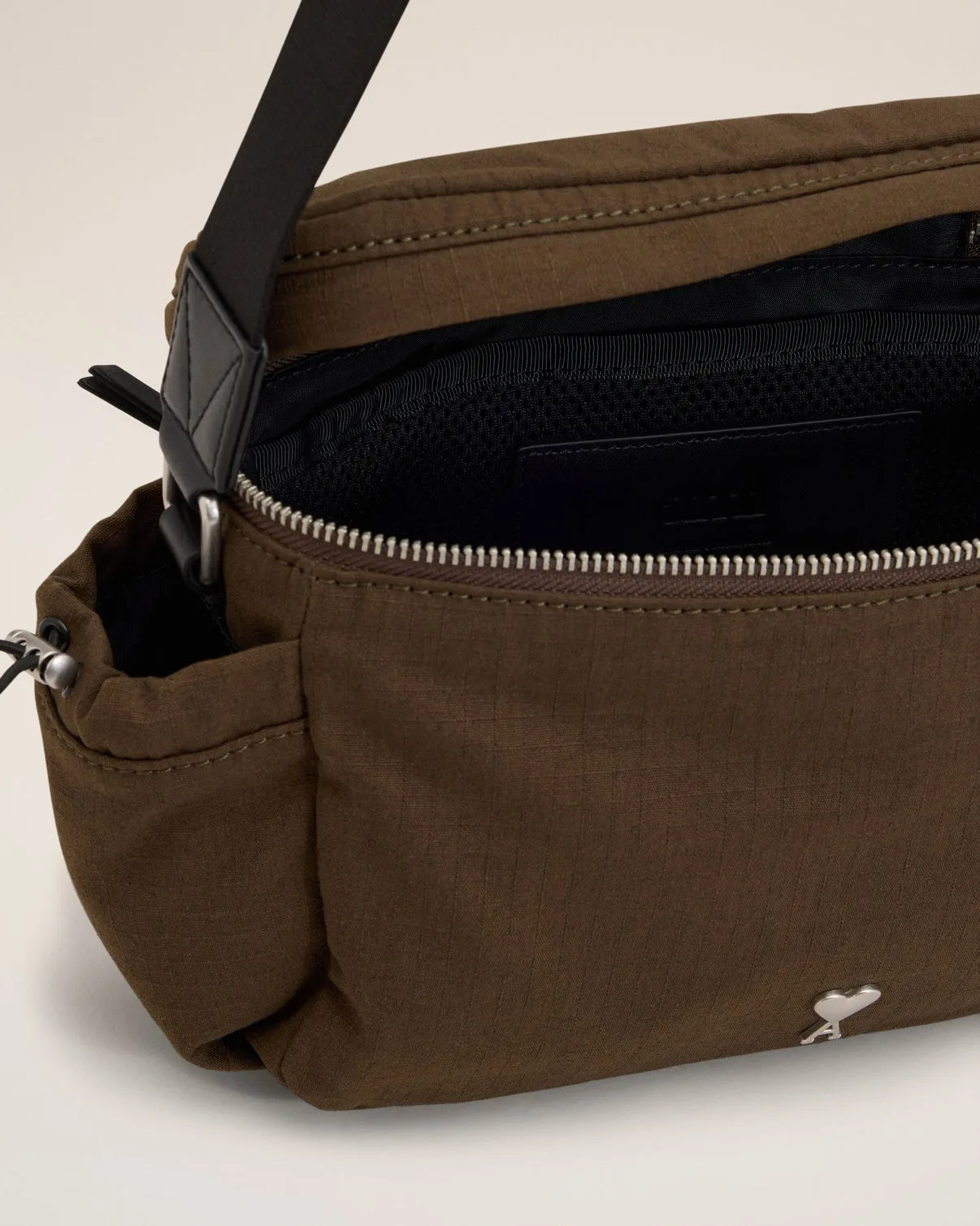 Green Canvas Messenger Bag