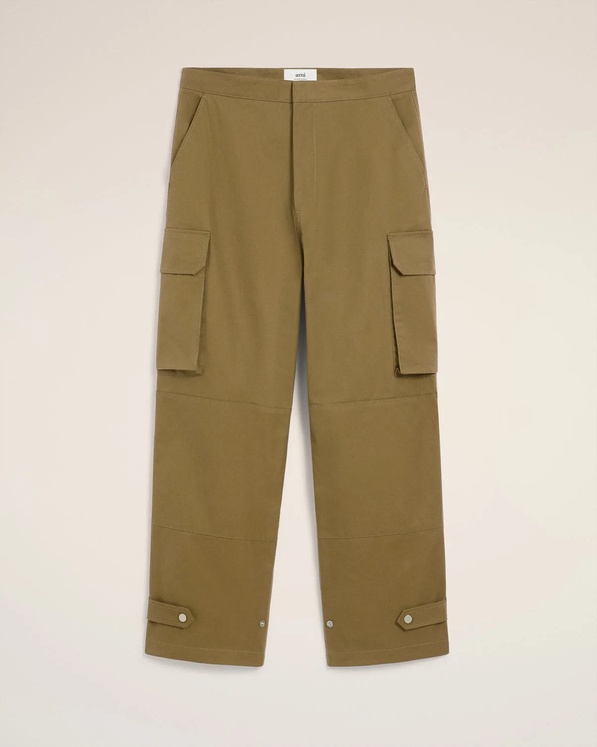Green Cotton Cargo Pants