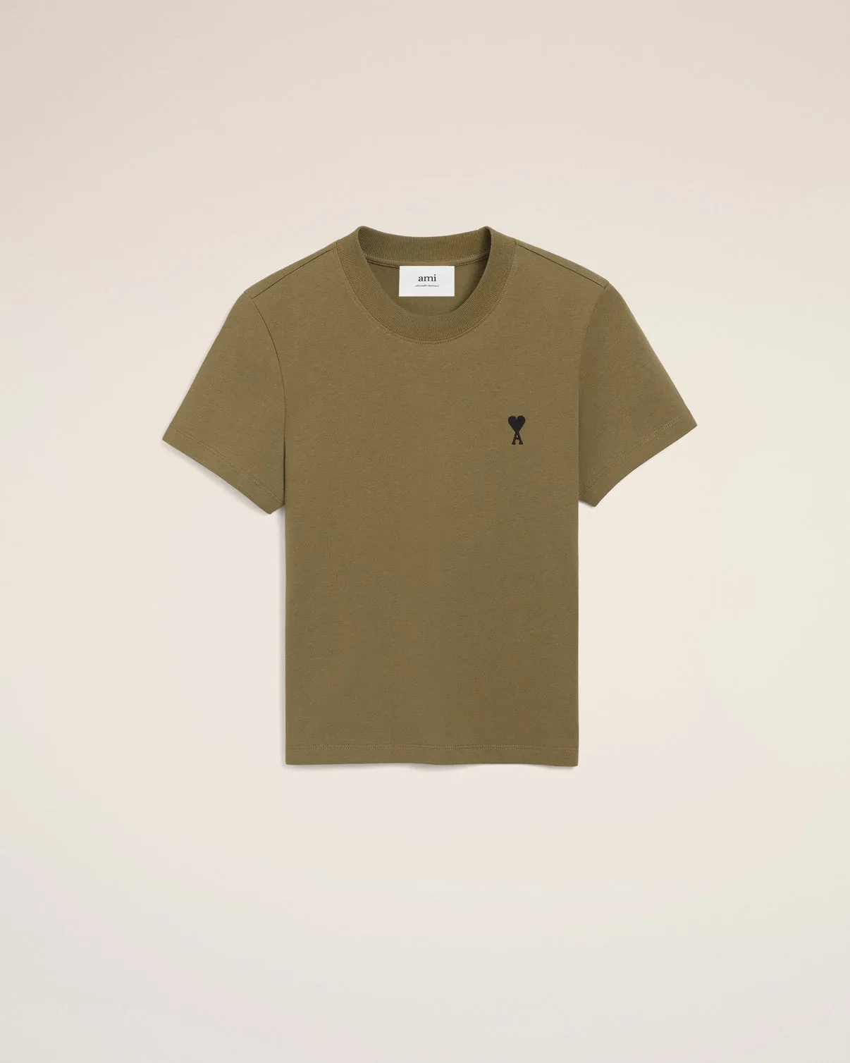 Green Cotton Cropped T-shirt