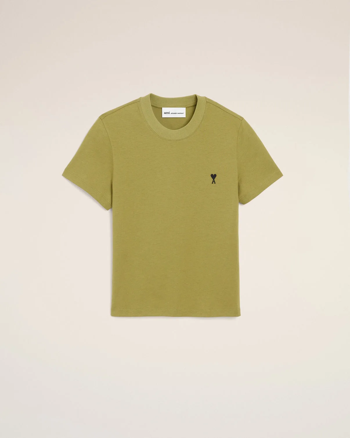 Green Cotton Cropped T-shirt