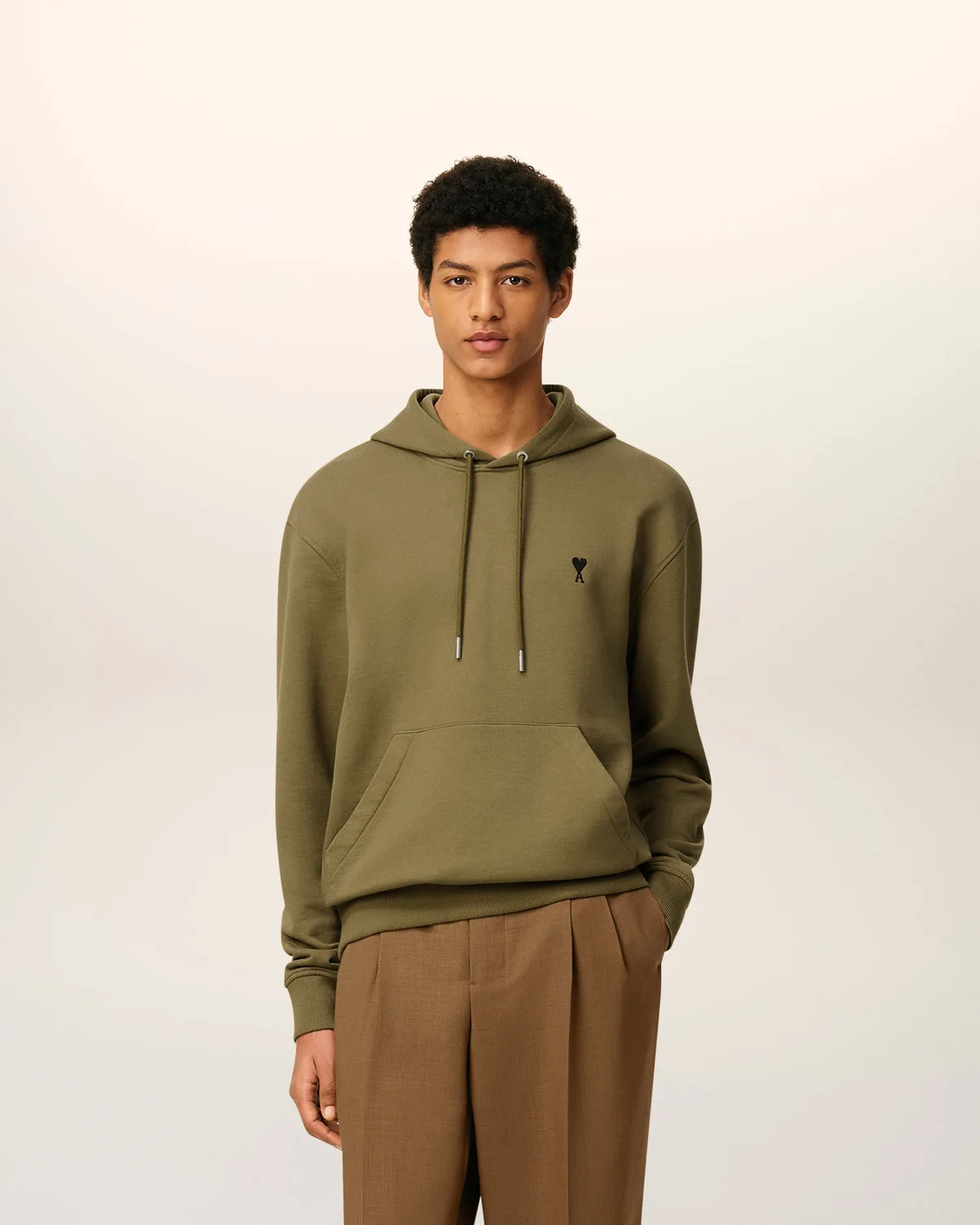 Green Cotton Hoodie