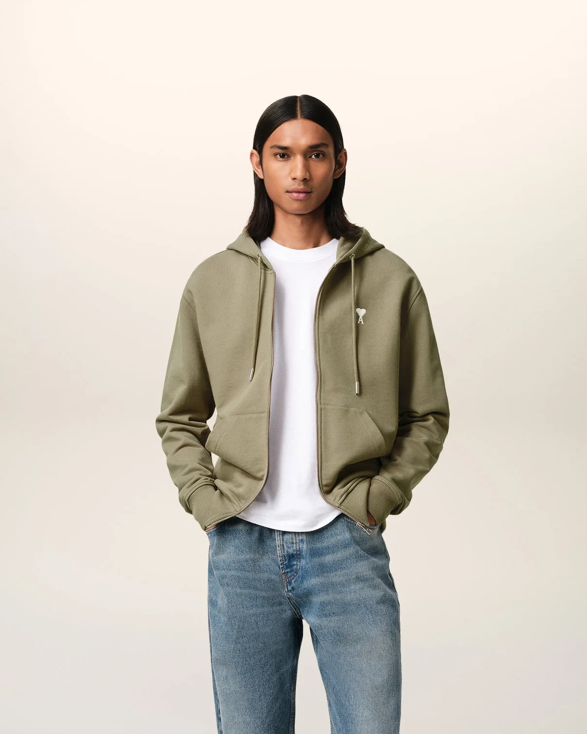 Green Cotton Hoodie