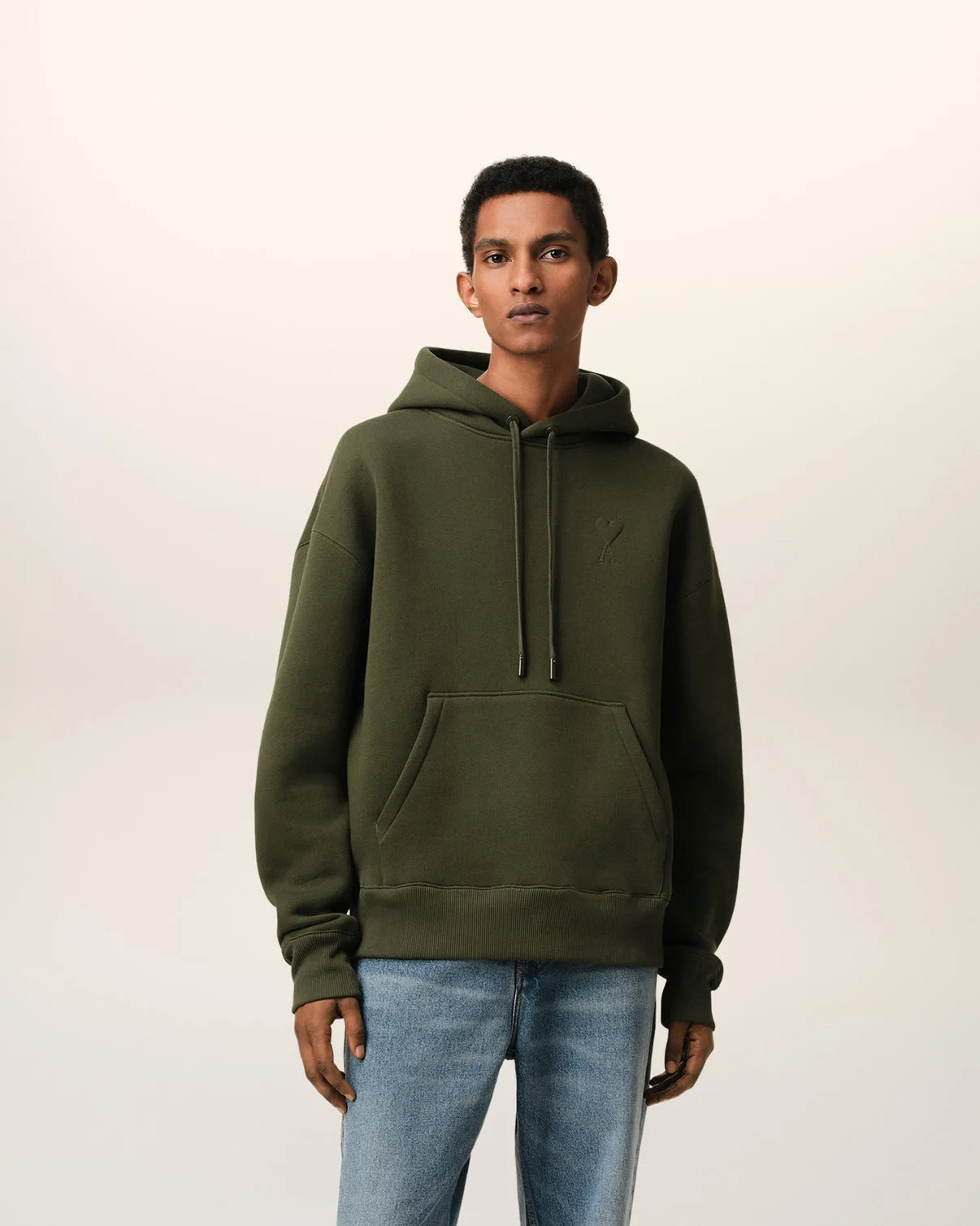 Green Cotton Hoodie