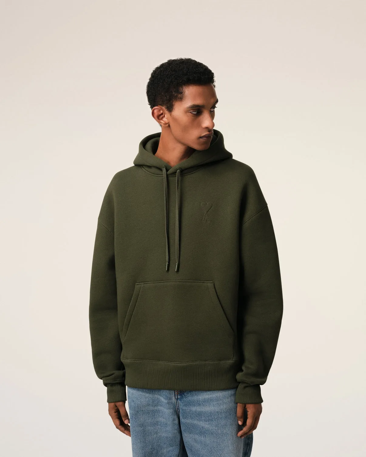 Green Cotton Hoodie