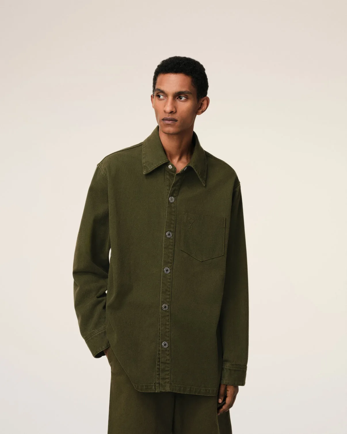 Green Cotton Overshirt