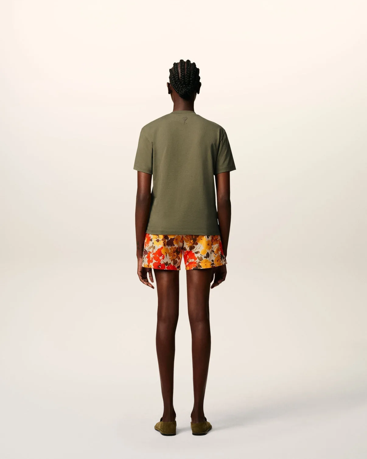 Green Cotton Patch T-Shirt