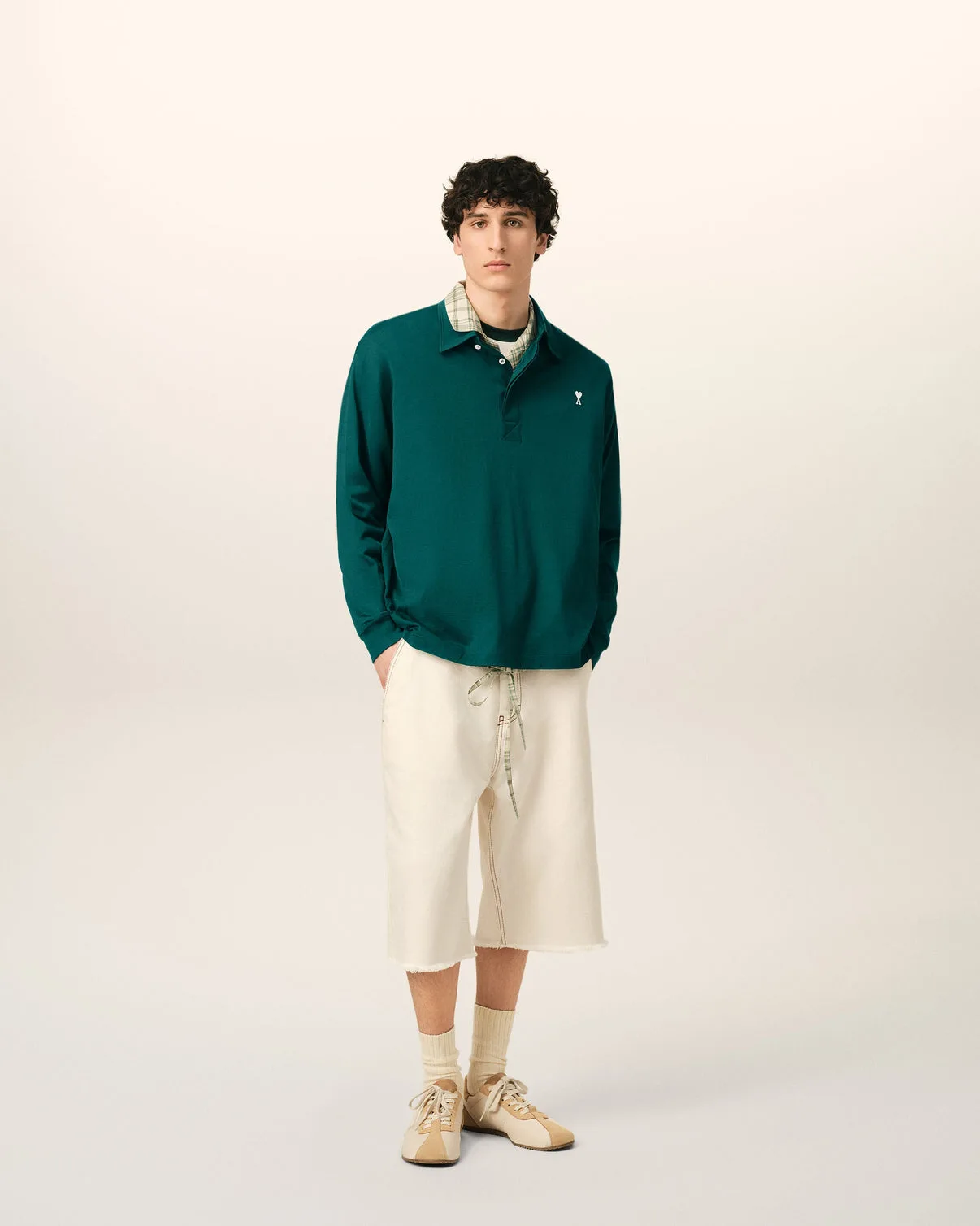 Green Cotton Polo
