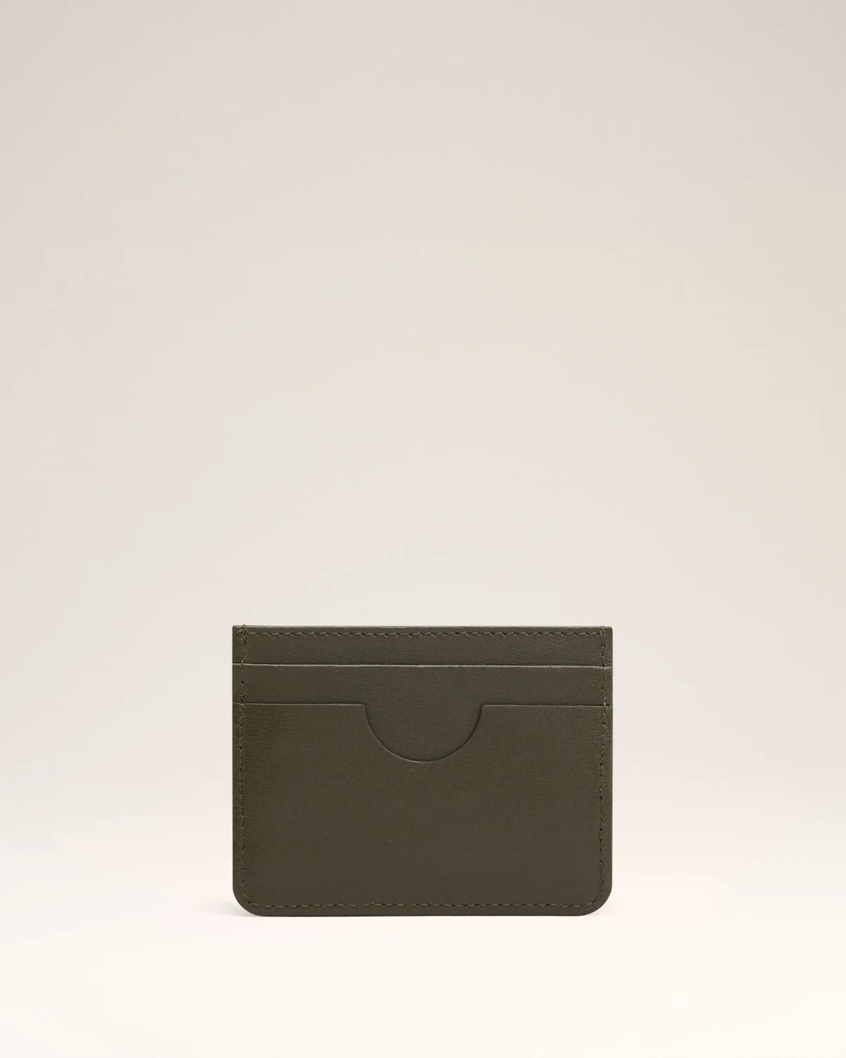 Green Leather Card Holder