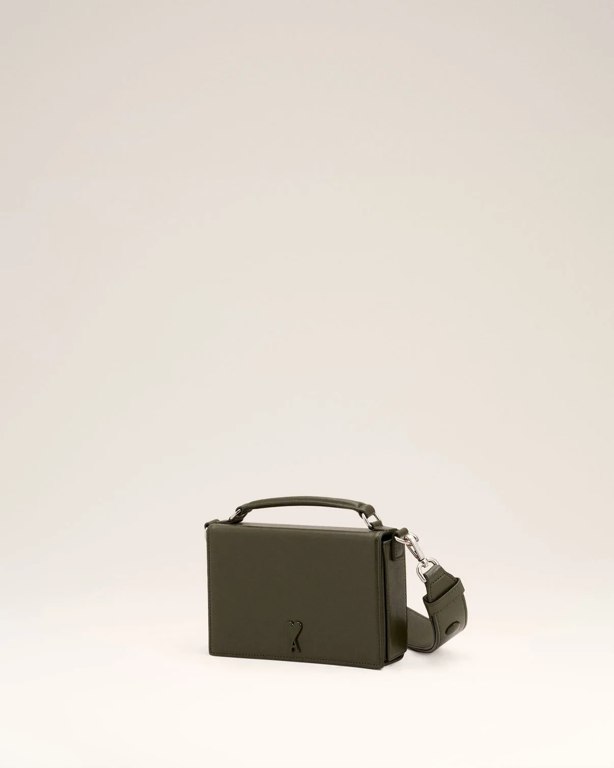 Green Leather Lunch Box Bag