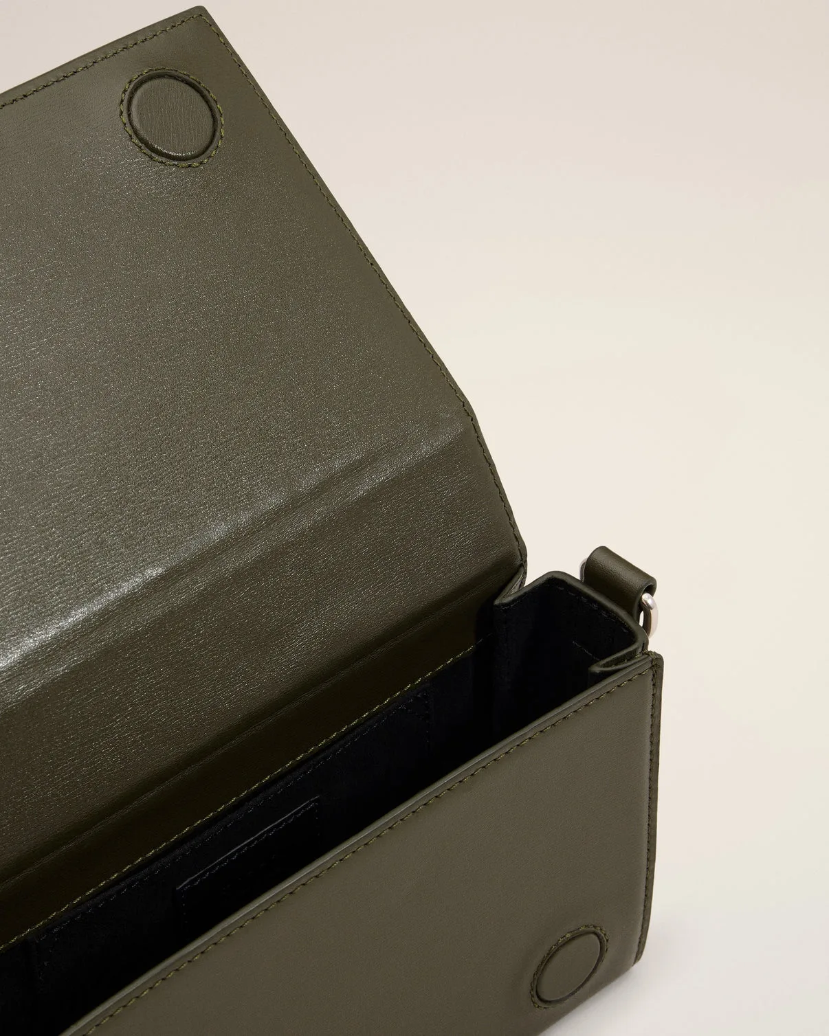 Green Leather Lunch Box Bag