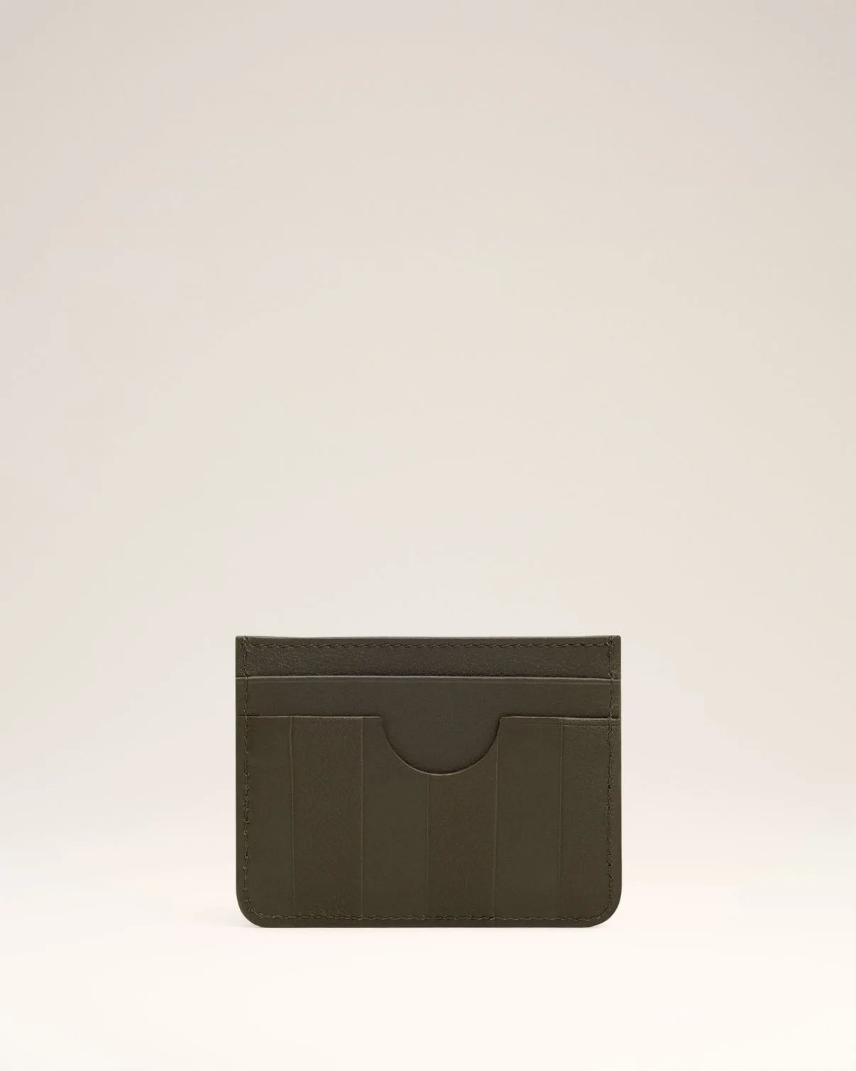 Green Leather Midi Card Holder