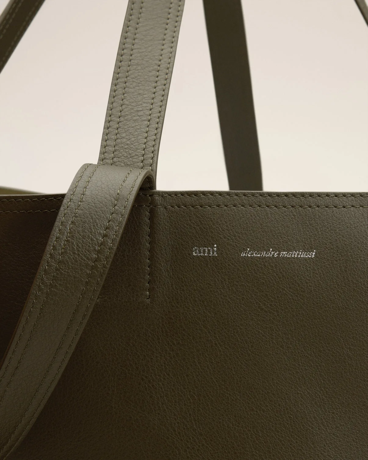 Green Leather Midi Maxi Tote Bag