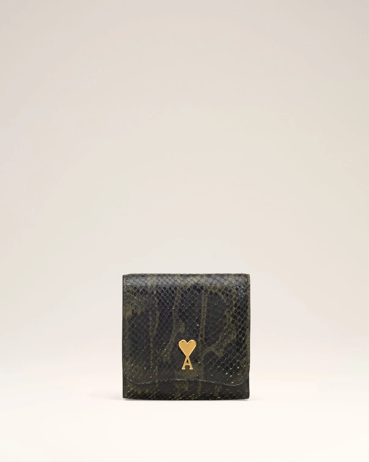 Green Leather Paris Paris Wallet