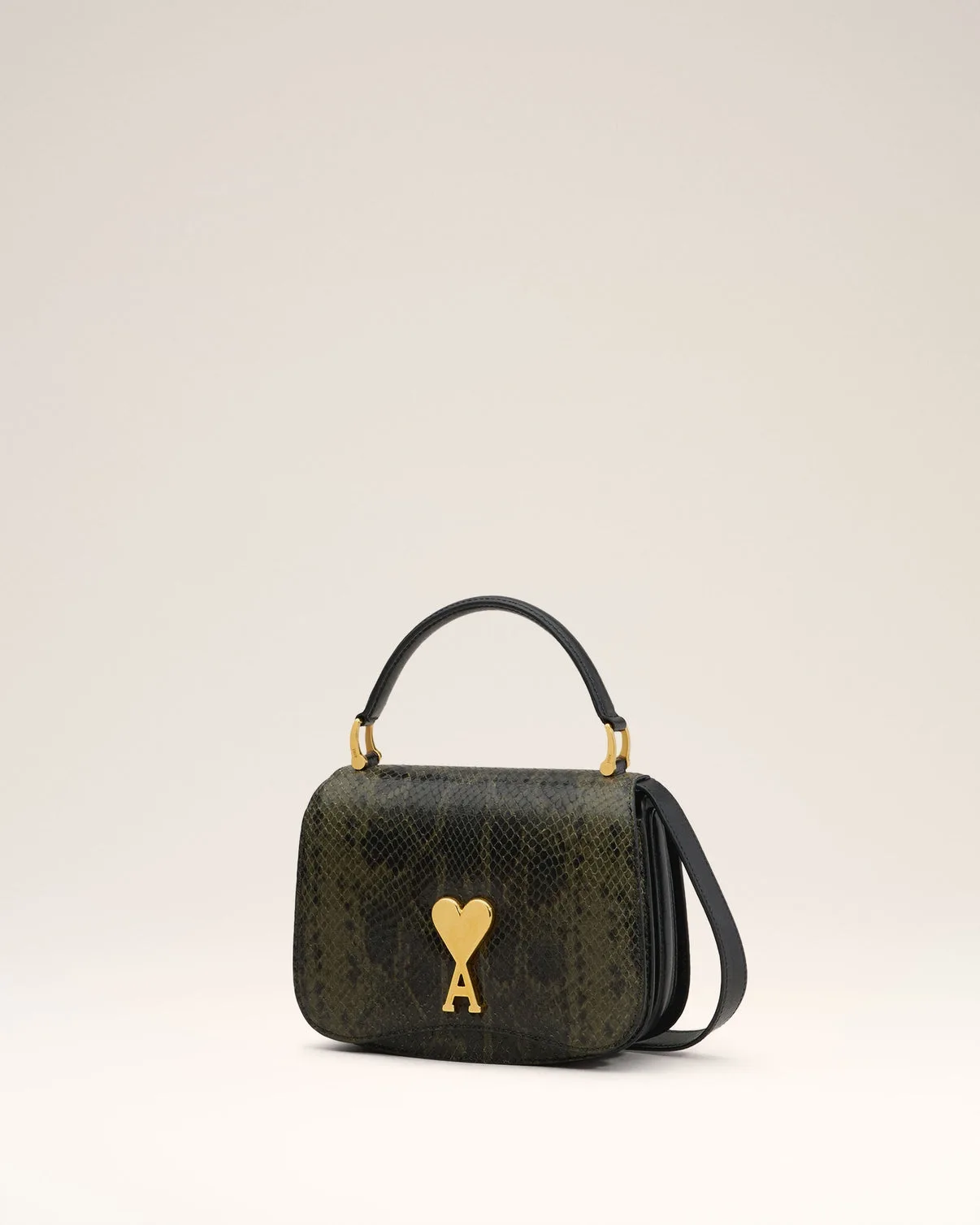 Green Leather Top Handle Paris Paris Bag