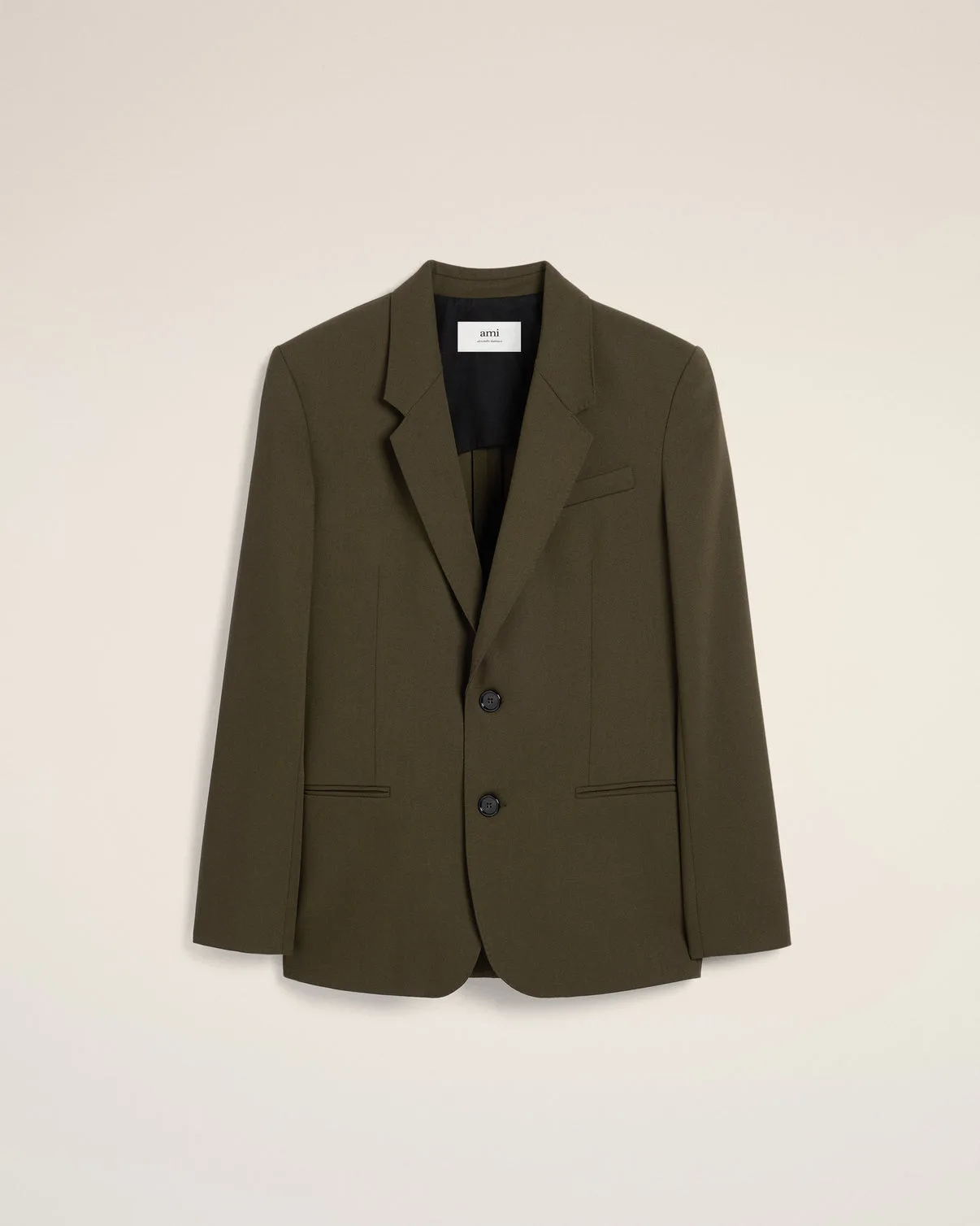 Green Wool Semi-Lined Jacket
