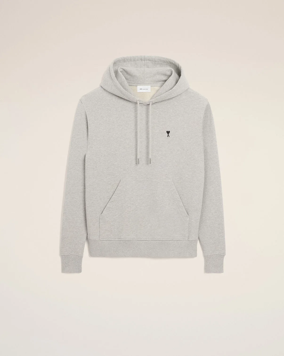 Gray Cotton Contrasted Hoodie