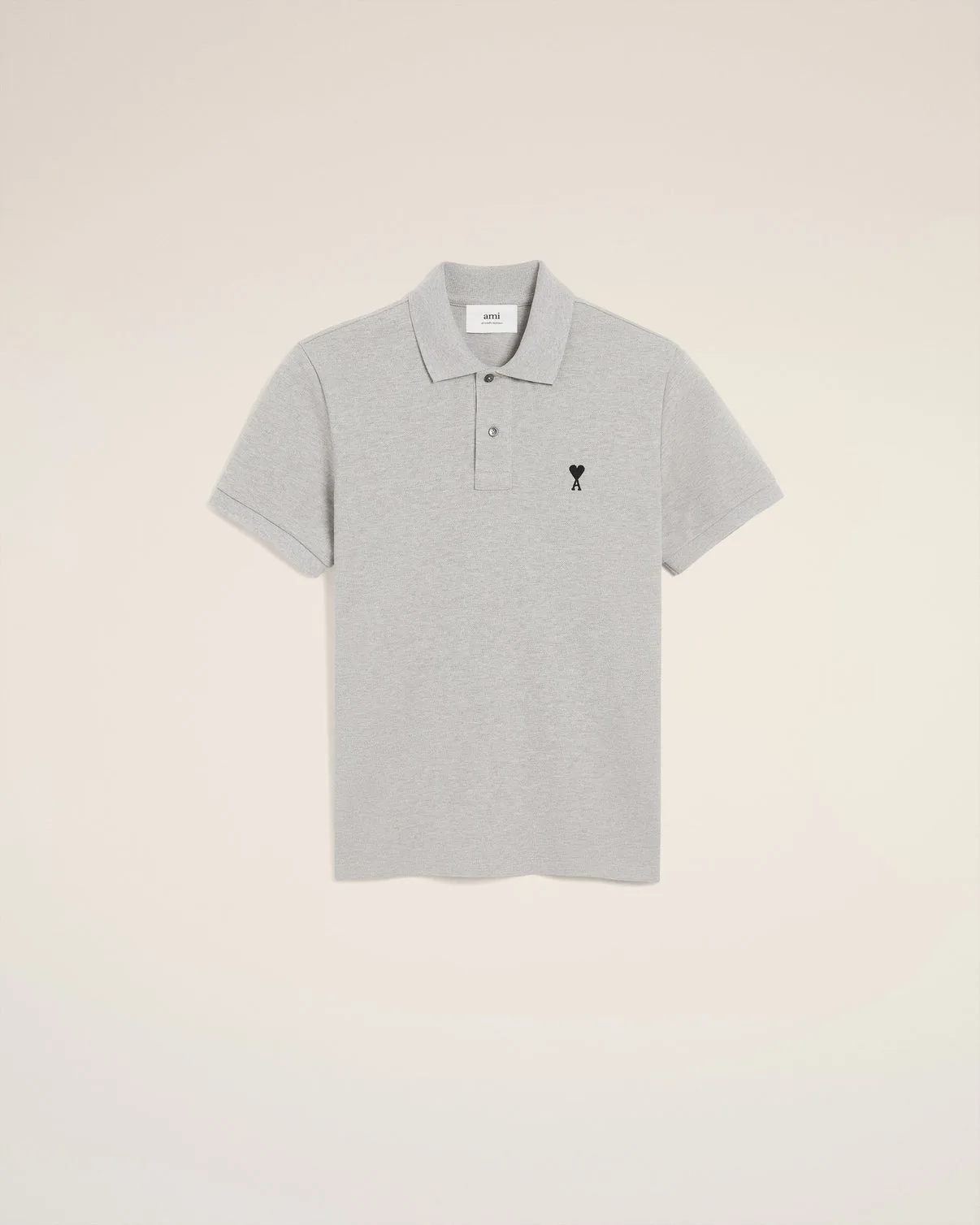 Gray Cotton Contrasted Polo Shirt